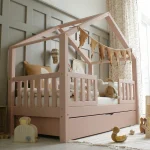 Housebed Duo Plus παιδικό κρεβάτι με πλακέ κάγκελο και συρτάρι ή δεύτερο κρεβάτι - Image 12
