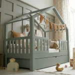 Housebed Duo Plus παιδικό κρεβάτι με πλακέ κάγκελο και συρτάρι ή δεύτερο κρεβάτι - Image 14