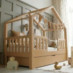 Housebed Duo Plus παιδικό κρεβάτι με πλακέ κάγκελο και συρτάρι ή δεύτερο κρεβάτι - Image 15