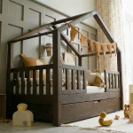 Housebed Duo Plus παιδικό κρεβάτι με πλακέ κάγκελο και συρτάρι ή δεύτερο κρεβάτι - Image 16