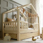 Housebed Duo Plus παιδικό κρεβάτι με πλακέ κάγκελο και συρτάρι ή δεύτερο κρεβάτι - Image 7