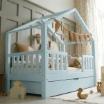 Housebed Duo Plus παιδικό κρεβάτι με πλακέ κάγκελο και συρτάρι ή δεύτερο κρεβάτι - Image 10