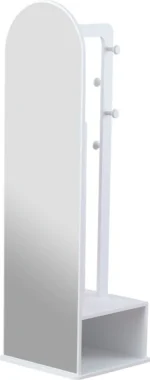 Καθρέφτης λευκός ψηλός με ρόδες Sofia