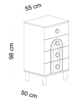 Ψηλή συρταριέρα Bohemlife - Image 2