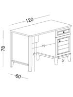 Γραφείο με ράφια Magna - Image 3