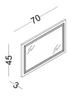 Καθρέφτης συρταριέρας Mirage - Image 3