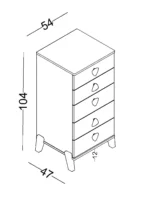 Συρταριέρα Nora - Image 3