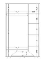 Τρίφυλλη ντουλάπα Next Game Lite - Image 5