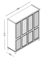 Τετράφυλλη ντουλάπα Mirage - Image 4