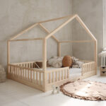 HouseBed Duo Fence παιδικό κρεβάτι μασίφ 140x200 εκ. - Image 3