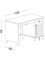 Γραφείο απλό Golf - Image 3