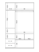 Τρίφυλλη ντουλάπα Porto - Image 5