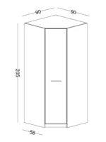 Γωνιακή ντουλάπα Twin - Image 4