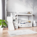 IVI Κουκέτα με σκαλοπάτια και τσουλήθρα ΜΑΣΙΦ ξύλο - Image 2