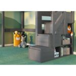 Everest κουκέτα Ημιώροφου μασίφ με σκαλοπάτια Γκρι - Image 2