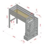 Everest Ημιώροφη κουκέτα μασίφ Λευκή - Image 8