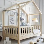 HouseBed Fence παιδικό κρεβάτι Montessori (γρήγορη παράδοση)