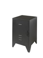 Κομοδίνο Bronxx Μαύρο