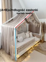 Κουρτίνα ενιαία Τούλινη με βολάν - Image 2