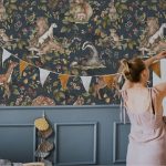 Ταπετσαρία Cute forest animals Dark - Image 2