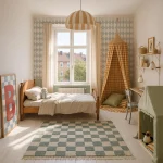 Ταπετσαρία French diamonds with stars - Image 3