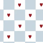 Ταπετσαρία French hearts check