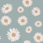 Ταπετσαρία Tuscan Daisies Blue