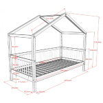 Παιδικό κρεβάτι Forrest Cabin Bed 90X200 εκ. μασίφ οξιά - Image 11