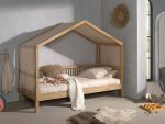 Κρεββάτι Cabin Bed Forrest από Φυσικό Ξύλο Δρυς 200×90 (Χωρίς σκεπή)