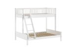 Λευκή κουκέτα Forrest 3ατόμων  90X200εκ. / 200X140εκ. Μασίφ Οξιά (Απλή)