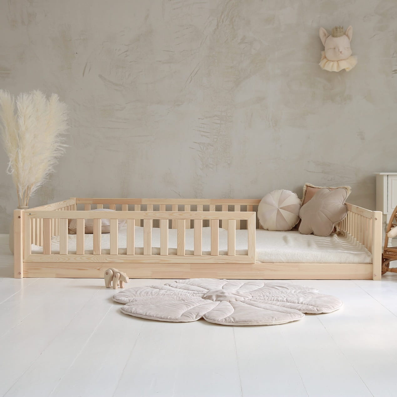 eng_pl_Basic-Love-with-railing-2-3-length-200x140-natural-feet-1-cm-fast-shipping-508_1 Basic Love 200x140εκ. παιδικό κρεβάτι με 2/3 κάγκελο (γρήγορη παράδοση) - Image 1
