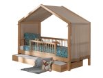 Κρεββάτι Cabin Bed Forrest από Φυσικό Ξύλο Οξιά 200×90 (Χωρίς σκεπή)