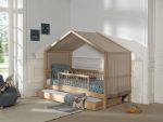 Κρεββάτι Cabin Bed Forrest από Φυσικό Ξύλο Οξιά 200×90 (Χωρίς σκεπή) - Image 6