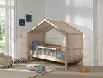 Κρεββάτι Cabin Bed Forrest από Φυσικό Ξύλο Οξιά 200×90 (Χωρίς σκεπή) - Image 7